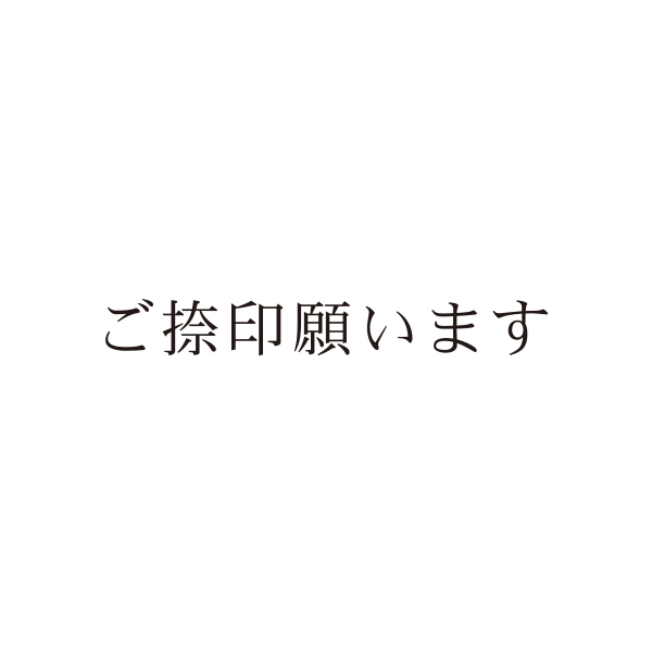 【No.G198】ご指示用ゴム印　ご捺印願います