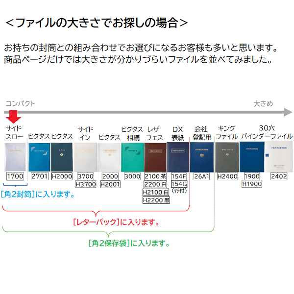 【No.1700】サイドスローファイル(20枚収納・横入れ)　※1ロット10冊