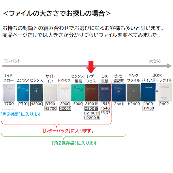 【No.H2200】レザフェスファイル(40枚収納・上入れ) 黒　銀文字　タイトル「登記関連重要書類」調査士マーク入