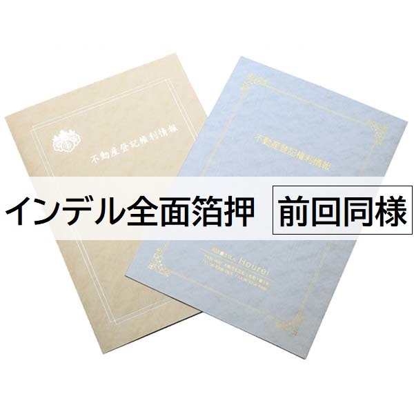 【名入：前回同様】A3表紙インデル［全面箔押(金箔・銀箔)］