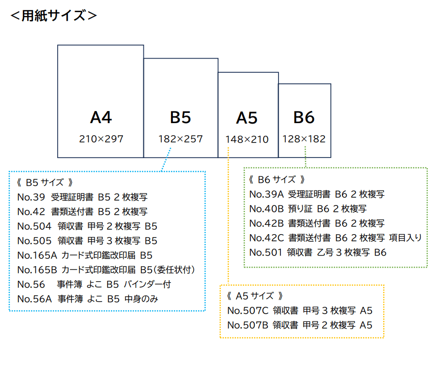 【No.39A】受理証明書 2枚複写 B6