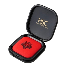 【商品レビューでプレゼント！】HSCオリジナル 土地家屋調査士マーク入りコンパクト朱肉