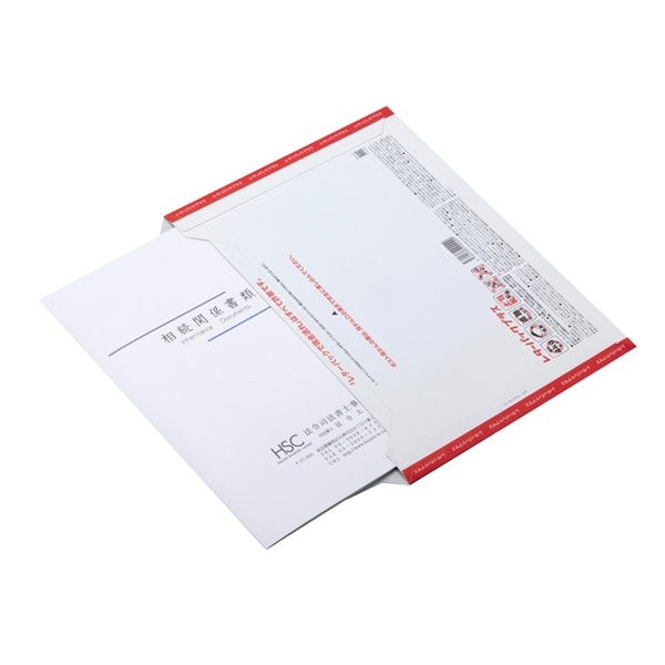 【No.F558】紙製ポケットフォルダー　「相続関係書類」 名刺ポケット付 ※1ロット30枚